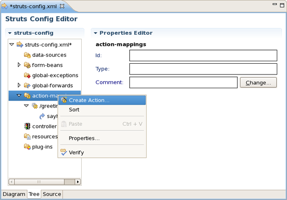 Tree Context Menu