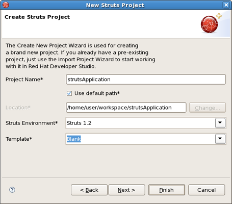 Creating Struts Project
