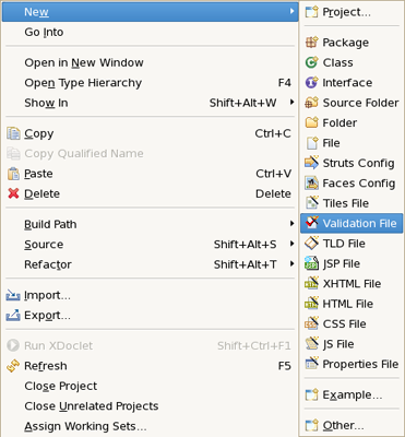 Creating New Validation File