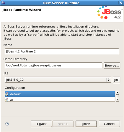 Adding a JBoss 4.2 Runtime
