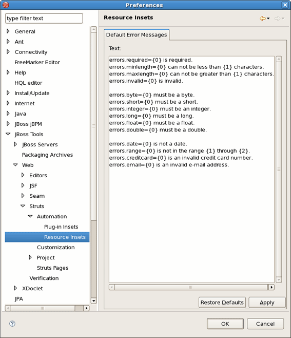 Resource Insets
