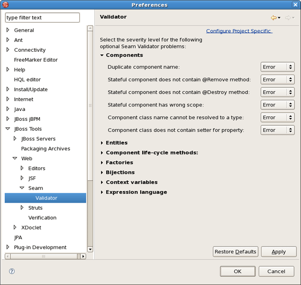 Seam Validator