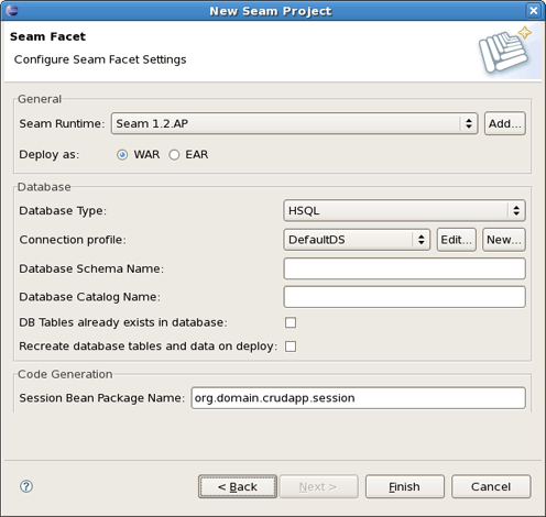 Seam Facet page