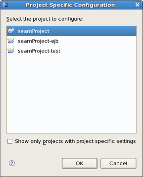Project Specific Configuration