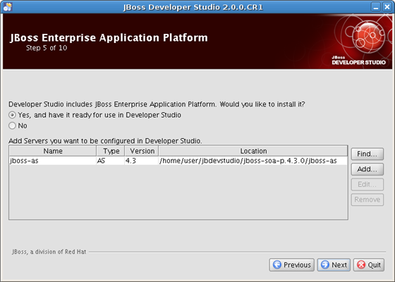 List of Servers Added