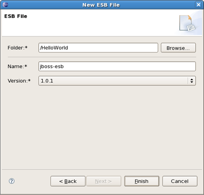 Folder, Name and Version for ESB file