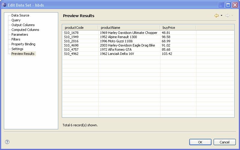 Previewing Results