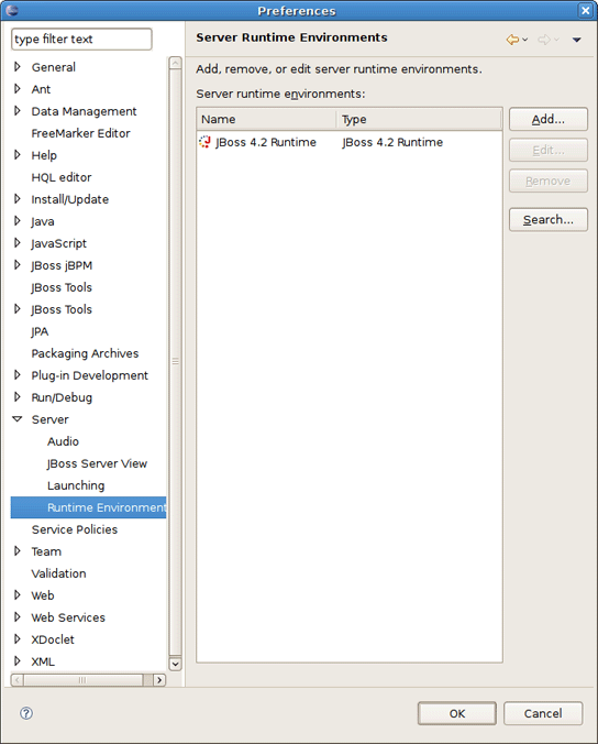 Installed Runtimes