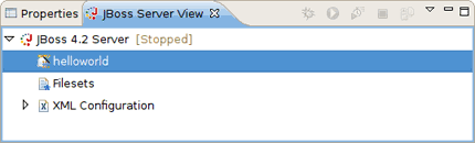 JBoss Server View