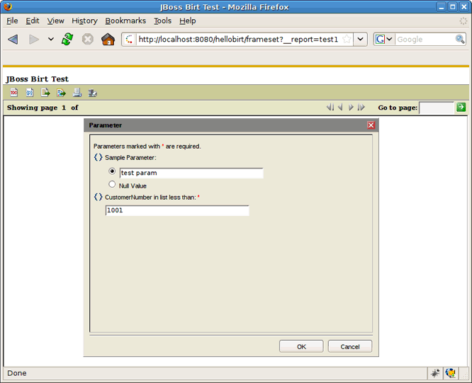 After Clicking Test Birt 1