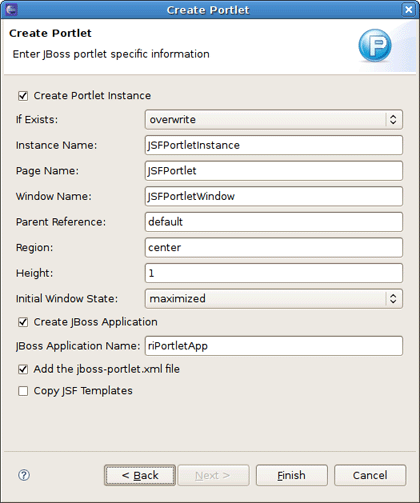 Creating JSF Portlet