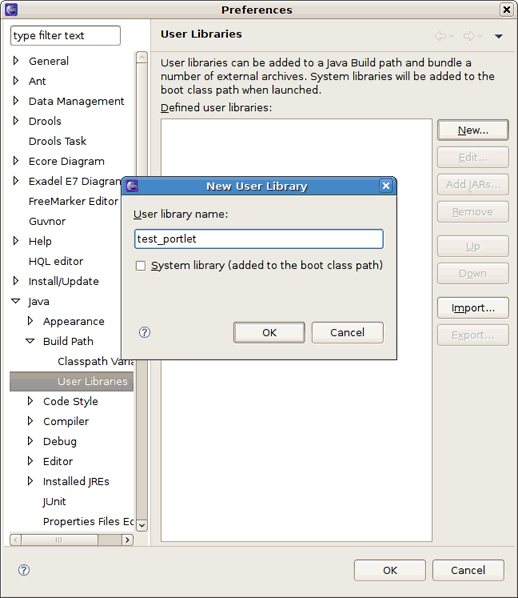 Adding User Library
