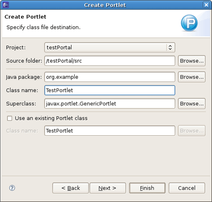 Specifying Class File Destination