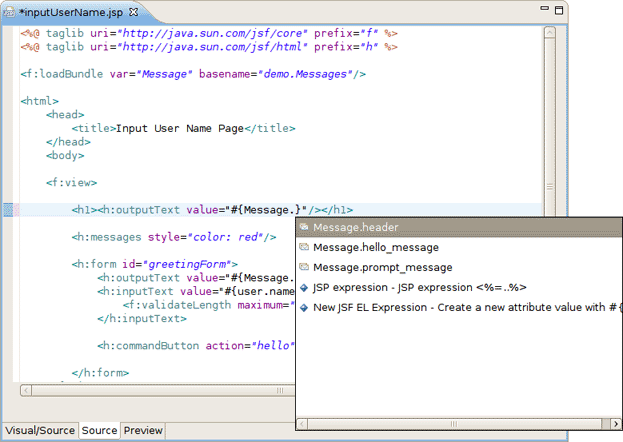 Inserting Message
