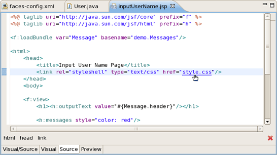 OpenOn With CSS File