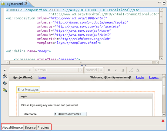 Visual Page Editor