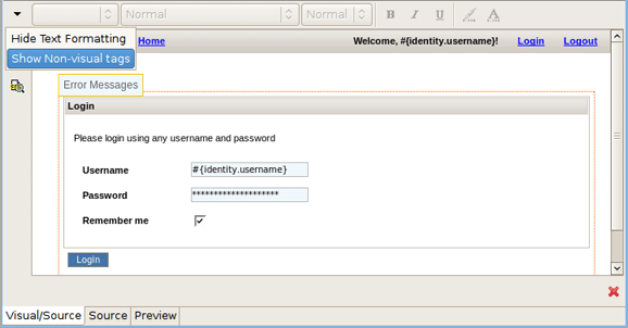 Enabling the Option for Showing Non-visual Tags
