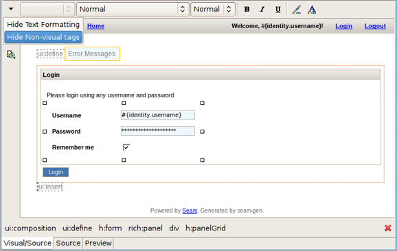Non-visual Tag in the VPE
