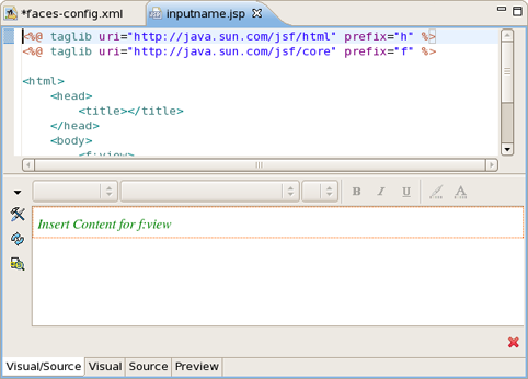 Visual Page Editor
