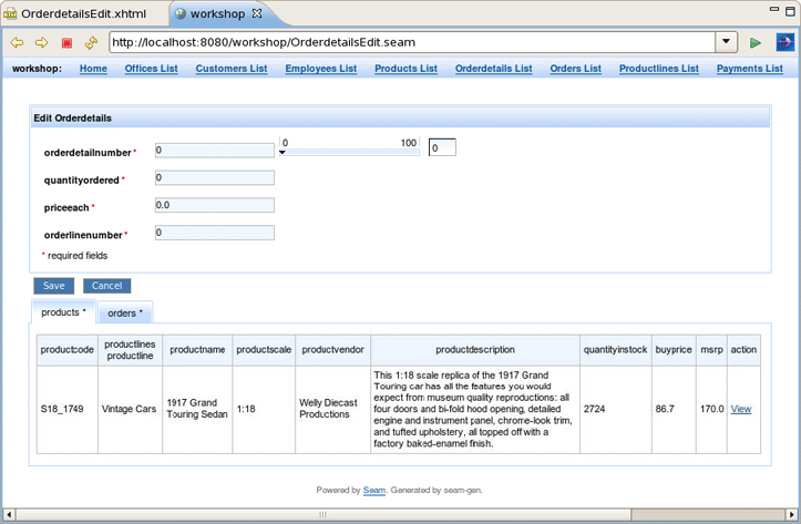 The Result Page