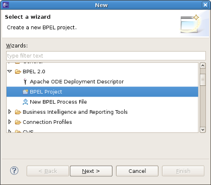 New BPEL Project