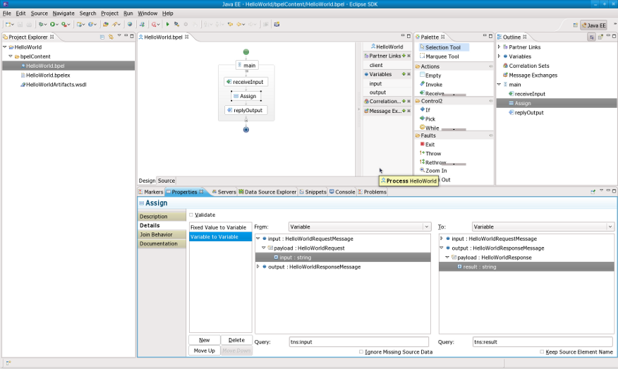 Add Assign to the process