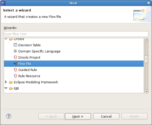 RuleFlow file creation
