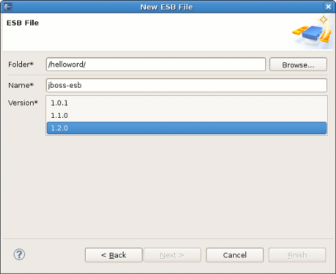 Folder, Name and Version for ESB file