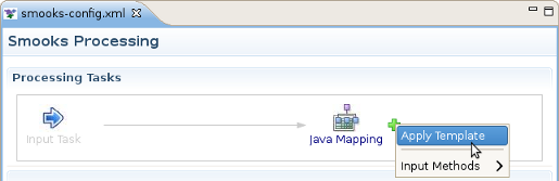 Apply Template configuration