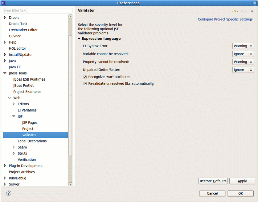 JSF Validator