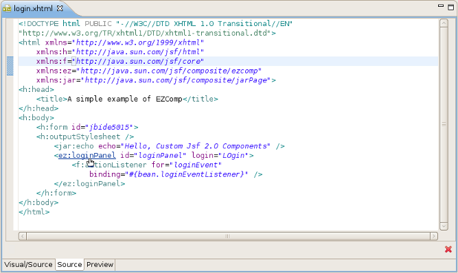 OpenOn with JSF 2.0 Component