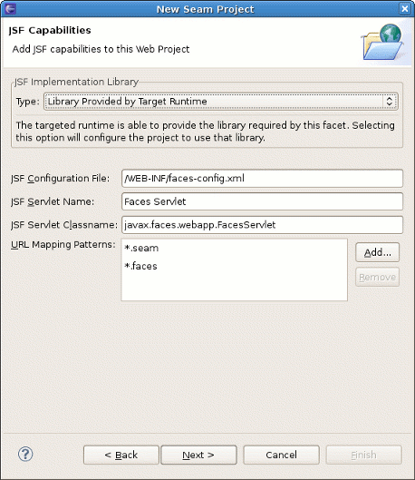 Adding JSF Capabilities to Web Project