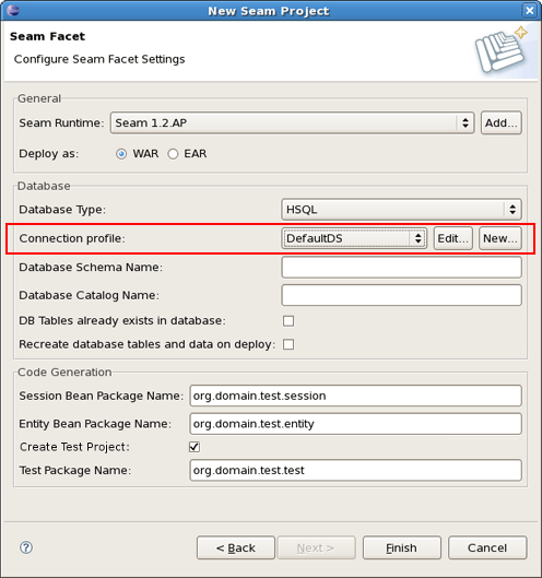 Connection Profile Options