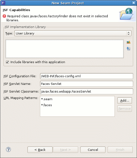 Using Custom JSF implementation Library