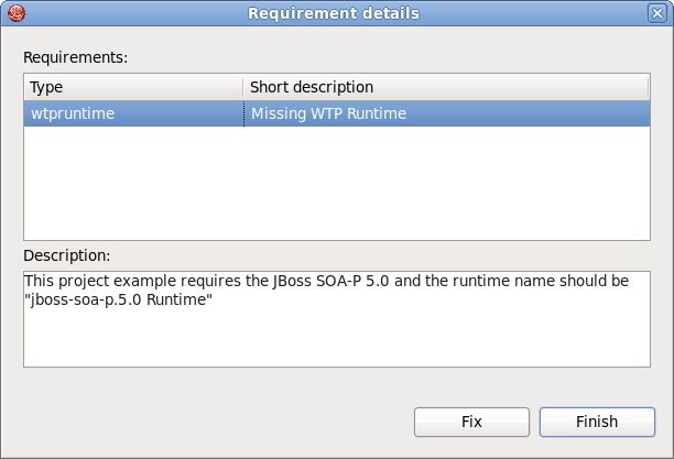 Requirements Details Dialog