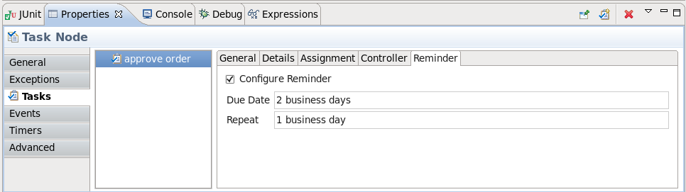 The Task Reminder Page