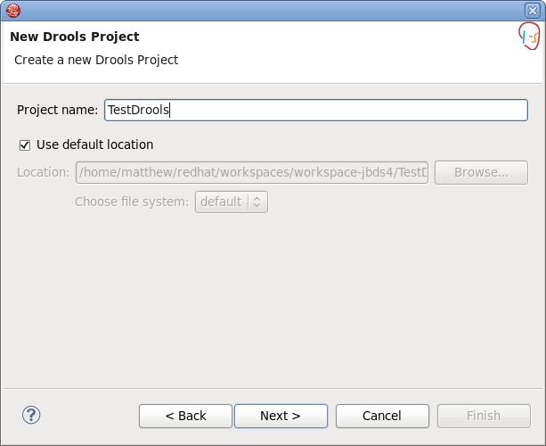 Creating a New Drools Project