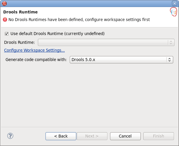 Configuring Drools Runtime
