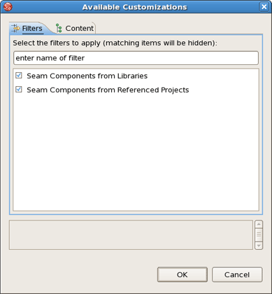 Seam Components Filtering