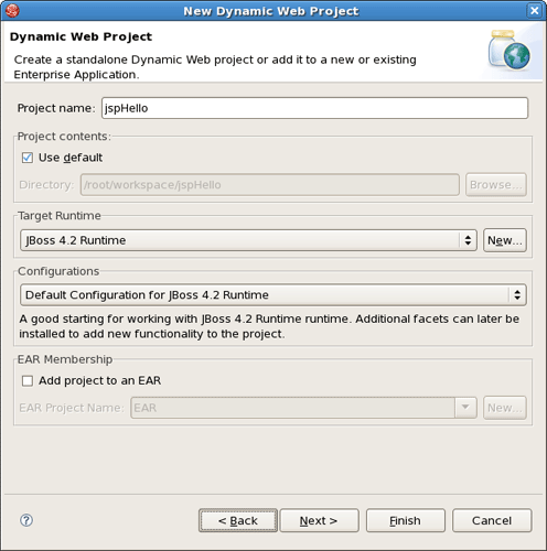 Create New Web Project