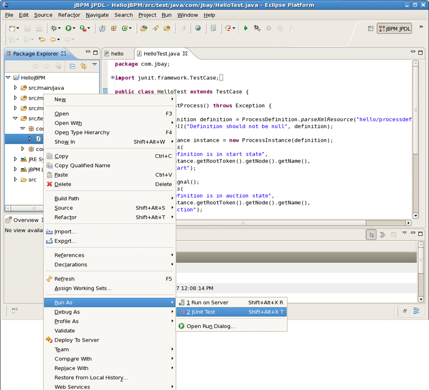 Running the Process Test