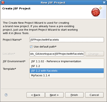 Choosing Facelets Environment
