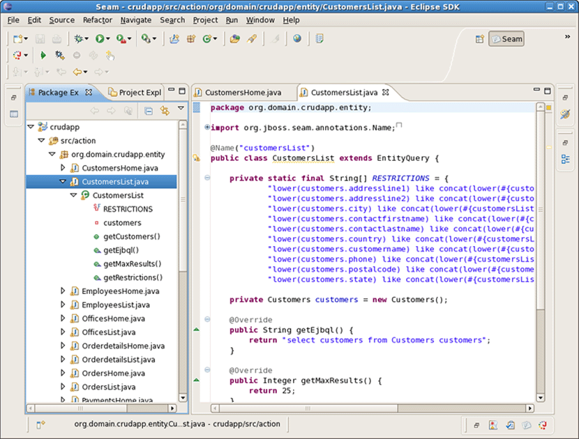 Entities Java Classes