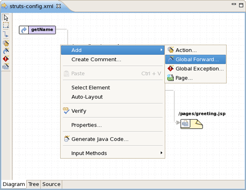 Diagram Context Menu