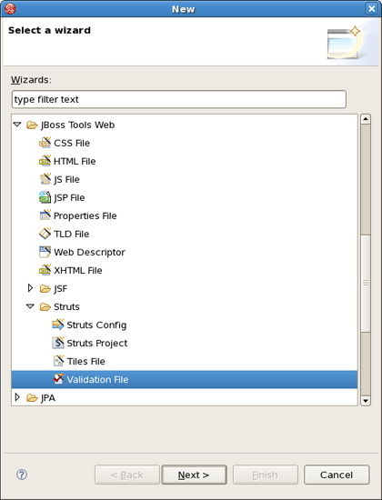 Creating New Validation File