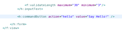 Naviagation Rule in CommandButton Tag