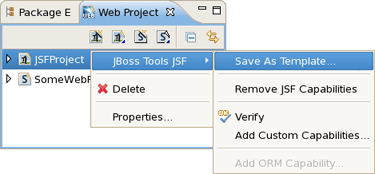 Saving Your Project as Template