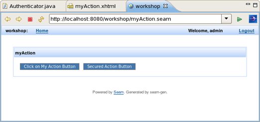 Secured Button is Visible