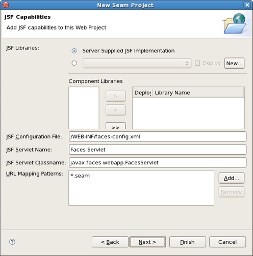 JSF Capabilities Adding
