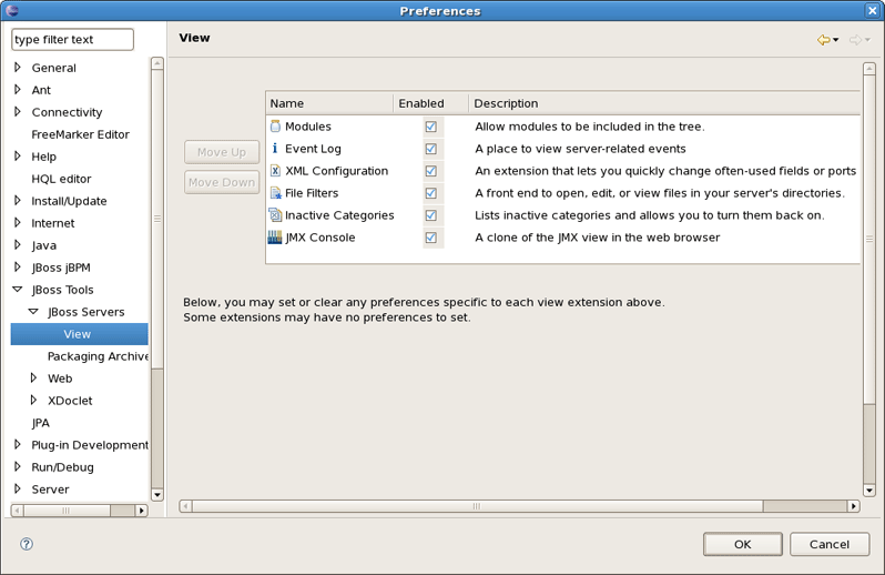 View Preferences
